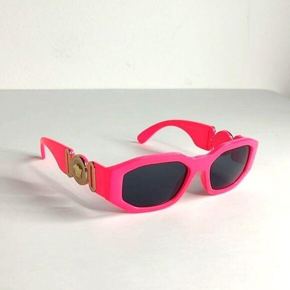 VERSACE Sunglasses VE4361 Pink Biggie Sunglasses Fuxia Fluo Medusa Rectangle - Picture 5 of 16